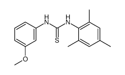 N-(3-甲氧基苯基)-N'-(2,4,6-三甲基苯基)硫脲 结构式