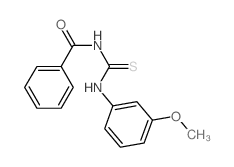 Benzamide,N-[[(3-methoxyphenyl)amino]thioxomethyl]- 结构式