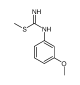 S-甲基-N-(3-甲氧基苯基)异硫脲 结构式
