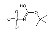 N-(叔丁氧基羰基)磺酰氯 结构式