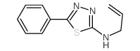 2-烯丙基氨基-5-苯基-1,3,4-噻二唑 结构式