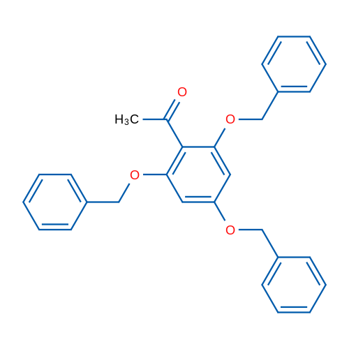 Ethanone, 1-[2,4,6-tris(phenylmethoxy)phenyl]- 结构式