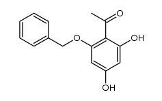 1-(2-(苄氧基)-4,6-二羟基苯基)乙烷-1-酮 结构式