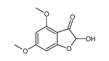 2-羟基-4,6-二甲氧基-3(2H)-苯并呋喃酮 结构式