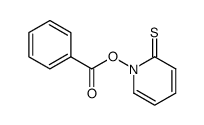 1-(苯甲酰氧基)-2(1H)-吡啶硫酮 结构式