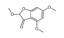 2,4,6-三甲氧基-3(2H)-苯并呋喃酮 结构式
