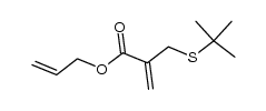 2-Propenoic acid, 2-[[(1,1-dimethylethyl)thio]methyl]-, 2-propen-1-yl ester 结构式