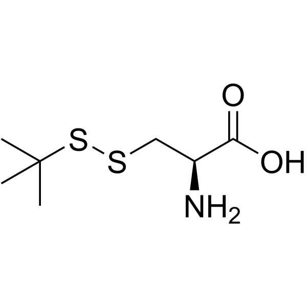 S-叔丁基硫-L-半胱氨酸 结构式
