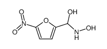 α-(羟氨基)-5-硝基-2-呋喃甲醇 结构式