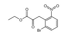 2-氧代-3-(2-溴-6-硝基苯基)丙酸乙酯 结构式