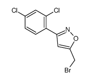 5-溴甲基-3-(2,4-二氯苯基)异噁唑 结构式