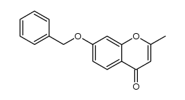 2-甲基-7-苄氧基-4H-1-苯并吡喃-4-酮 结构式