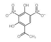 1-(2,4-Dihydroxy-3,5-dinitrophenyl)ethanone 结构式