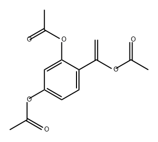 1,3-苯二酚,4-[1-(乙酰氧基)乙烯基]-,1,3-二乙酸酯 结构式