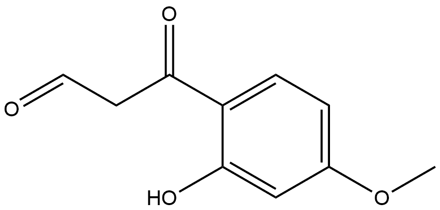 2-羟基-4-甲氧基-β-氧代苯丙醛 结构式