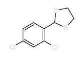 2-(2,4-二氯苯基)-1,3-二硫杂环戊烷 结构式