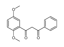 1-(2,5-二甲氧基苯基)-3-苯基-1,3-丙二酮 结构式