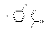 2-溴-1-(2,4-二氯苯基)-1-丙酮 结构式