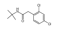 2,4-二氯-N-(1,1-二甲基乙基)苯乙酰胺 结构式