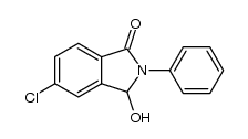 5-氯-3-羟基-2-苯基-2,3-二氢-1H-异吲哚-1-酮 结构式