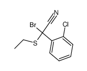α-溴-2-氯-α-(乙硫基)苯乙腈 结构式