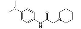 1-哌啶乙酰胺,N-[4-(二甲氨基)苯基]- 结构式