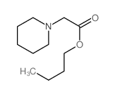 1-哌啶乙酸丁酯 结构式