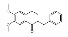 3,4-二氢-6,7-二甲氧基-2-(苯甲基)-1(2H)-萘酮 结构式