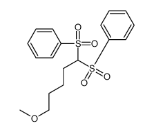 Benzene, 1,1'-[(5-methoxypentylidene)bis(sulfonyl)]bis- 结构式