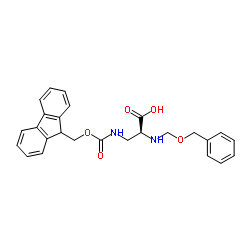 N-苄氧羰基-N'-芴甲氧羰基-L-2,3-二氨基丙酸 结构式