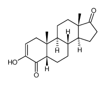 3-羟基-5β-雄甾-2-烯-4,17-二酮 结构式