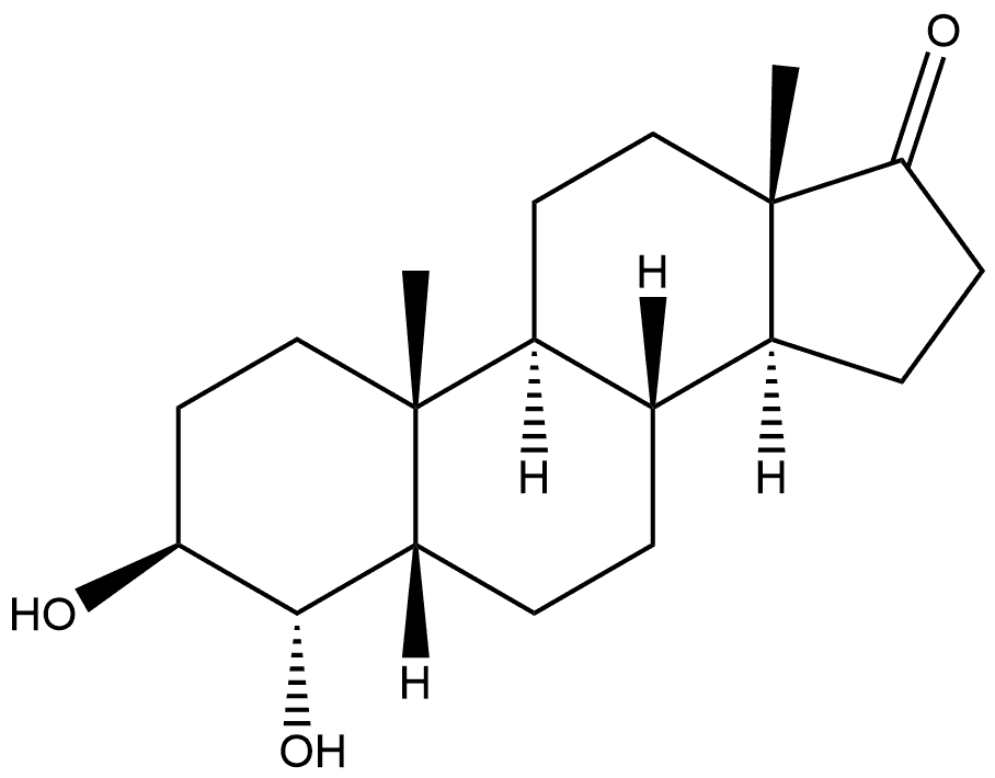 3,4-二羟基雄甾烷-17-酮 (3β,4α,5β)- 结构式