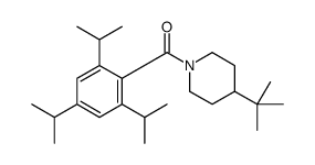 Piperidine, 4-(1,1-dimethylethyl)-1-[2,4,6-tris(1-methylethyl)benzoyl]- 结构式