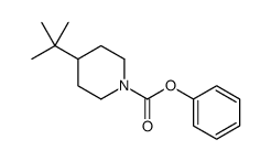 4-叔丁基哌啶-1-羧酸苯酯 结构式