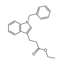 1-苄基-1H-吲哚-3-丙酸乙酯 结构式