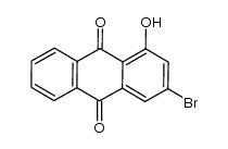 3-溴-1-羟基-9,10-蒽二酮 结构式