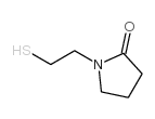 1-(2-巯基乙基)吡咯烷-2-酮 结构式