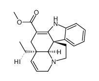 Aspidospermidine-3-carboxylic acid, 2,3,6,7-tetradehydro-20-iodo-, methyl ester, (5α,12R,19α)- (9CI) 结构式