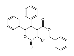 4-Benzyloxycarbonyl-3-bromo-5,6-diphenyl-2,3,5,6-tetrahydro-4H-oxazin-2-one 结构式