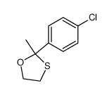2-(4-氯苯基)-2-甲基-1,3-氧硫杂环戊烷 结构式