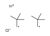 二(2,2-二甲基丙基)氯化铟 结构式