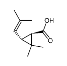 trans-chrysanthemic acid 结构式