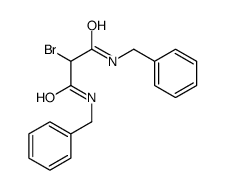 2-溴-N1,N3-二(苯甲基)丙二酰胺 结构式
