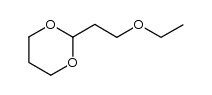 2-(2-乙氧基乙基)-1,3-二氧六环 结构式