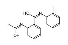 Benzamide, 2-(acetylamino)-N-(2-methylphenyl)- 结构式
