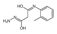 Propanoic acid, 3-[(2-methylphenyl)amino]-3-oxo-, hydrazide 结构式