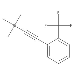 1-(Trifluoromethyl)-2-[2-(trimethylsilyl)ethynyl]benzene 结构式