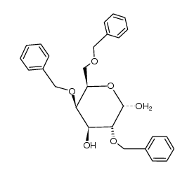 2,4,6-三-O-苄基-α-D-吡喃半乳糖 结构式