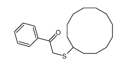 Ethanone, 2-(cyclododecylthio)-1-phenyl- 结构式
