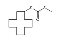Carbonodithioic acid, S-cyclododecyl S-methyl ester 结构式